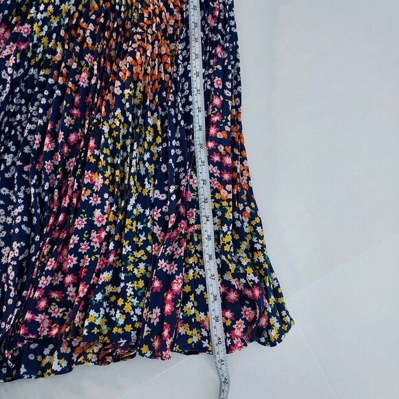 Nanette Lepore Pleated  Floral Smocked Sleeveless A Line Dress NWT - Picture 4 of 16